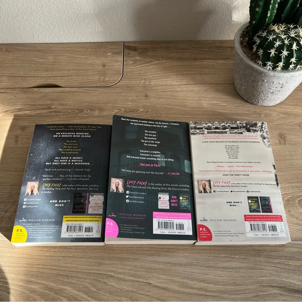 Lucy Foley Thriller Bundle 3 PB The Guest List Hunting Party Paris Apt - Picture 7 of 12